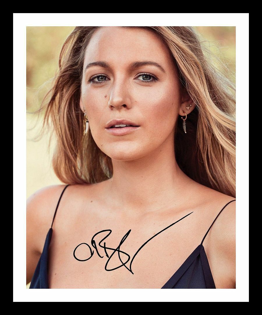 Blake Lively Autograph Signed & Framed Photo Poster painting 1