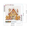 Diamond Painting-DIY Full Round Drill Christmas Gingerbread House