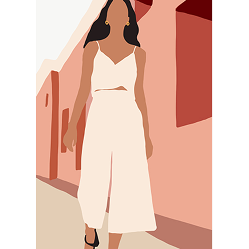 

Cartoon Canvas Posters Wall Art Painting Decorative Modern Picture (Girl 2, 501 Original