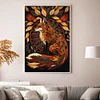 Autumn Leaf Fox-Full Embroidery 3 Strands 11CT Stamped Cross Stitch-40*60CM-Large Size
