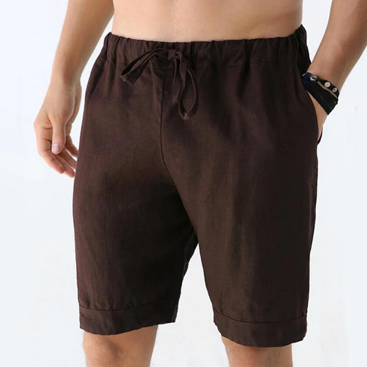 BrosWear Casual Solid Color Shorts