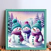Snowman - 11CT Stamped Cross Stitch - 40*40cm