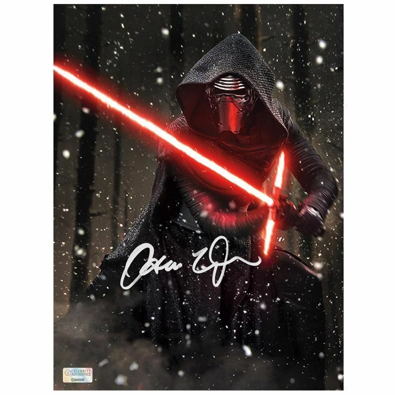 Adam Driver Autographed Star Wars Kylo Ren Starkiller Base 8x10 Photo Poster painting