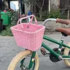 Bike Front Basket with Handles Cute Square Bicycle Basket for Kids Adult Bikes