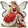 Butterfly Fairy-11CT Stamped Cross Stitch 45*45cm/17.72*17.72in