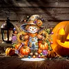 Diamond Painting Halloween Autumn Scarecrow Table Top Ornament Kits for Home Office Decor