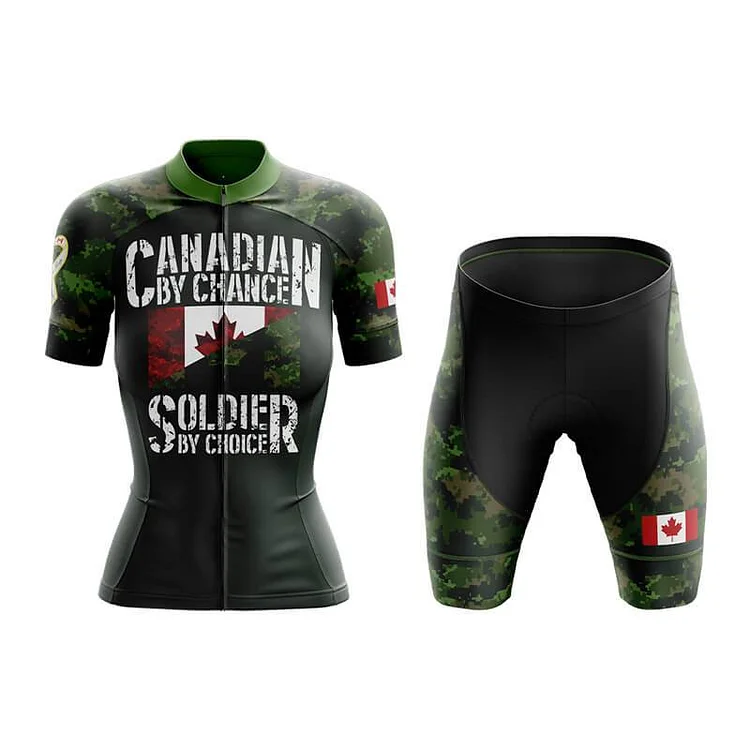 Canada Amry Women's Short Sleeve Cycling Kit