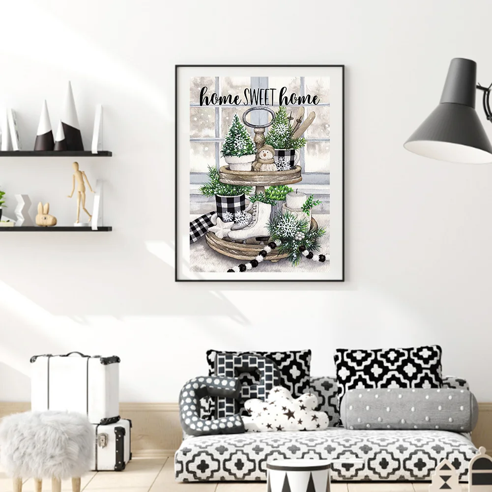 Diamond Painting - Full Round Drill - Christmas Sock