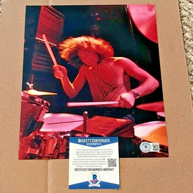 IAN PAICE SIGNED DEEP PURPLE 8X10 Photo Poster painting BECKETT CERTIFIED #3