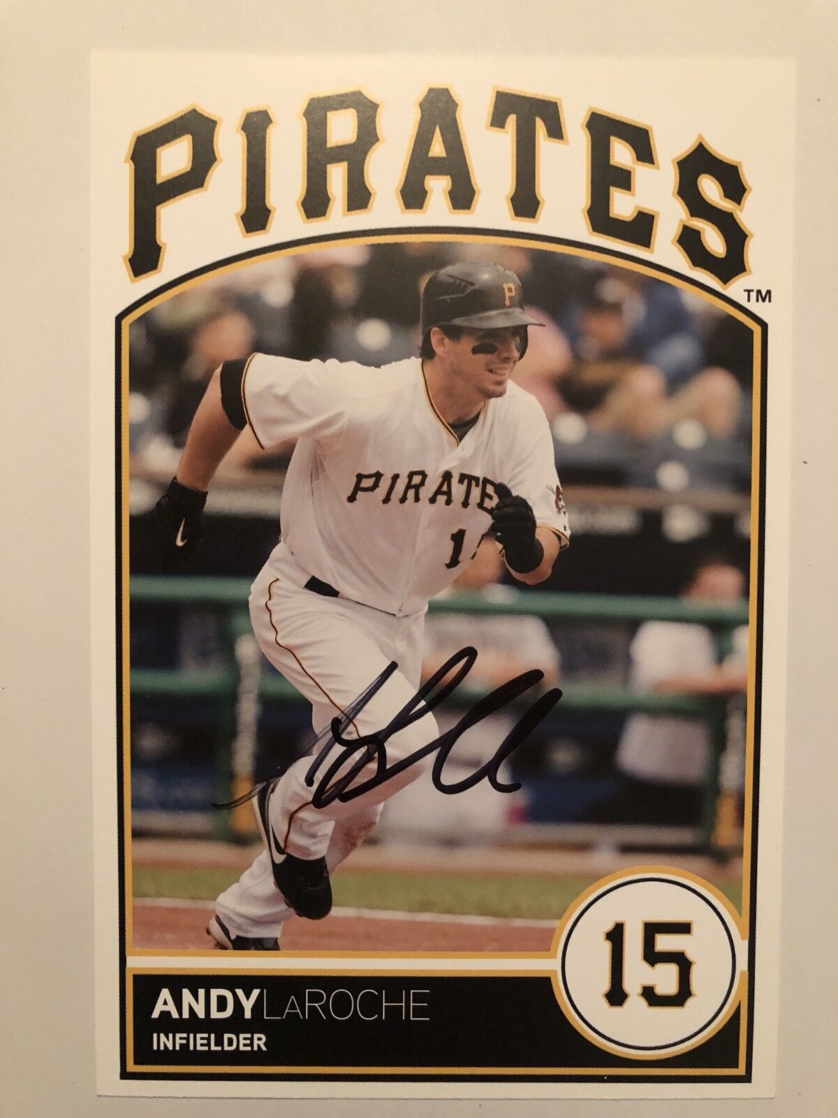 Andy LaRoche SIGNED AUTOGRAPHED POSTCARD SIZE Pittsburgh PIRATES Photo Poster painting 4X6