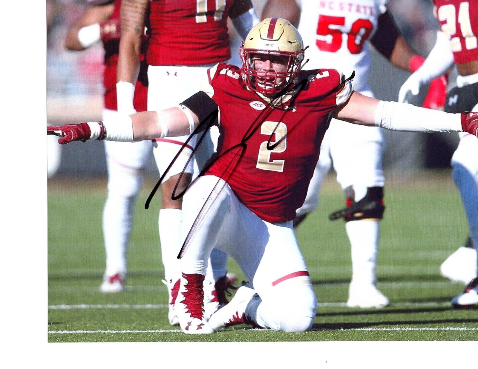 Zach Allen Boston College Eagles signed autographed 8x10 football Photo Poster painting F