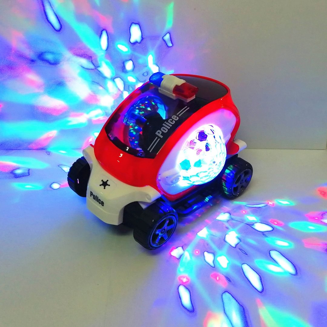 Electric LED Flashing Light Car With Police Siren Sound For Kids