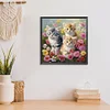 (US Only)Cats 5D DIY Full Drill Round Diamond Painting Kit for Home Wall Room Decor
