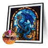 (40*40cm)Dragon - Round Partial AB Drill Diamond Painting