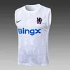 2025/2026 Chelsea Pre-Match Training White Vest+Shorts Football1:1 Thai Quality