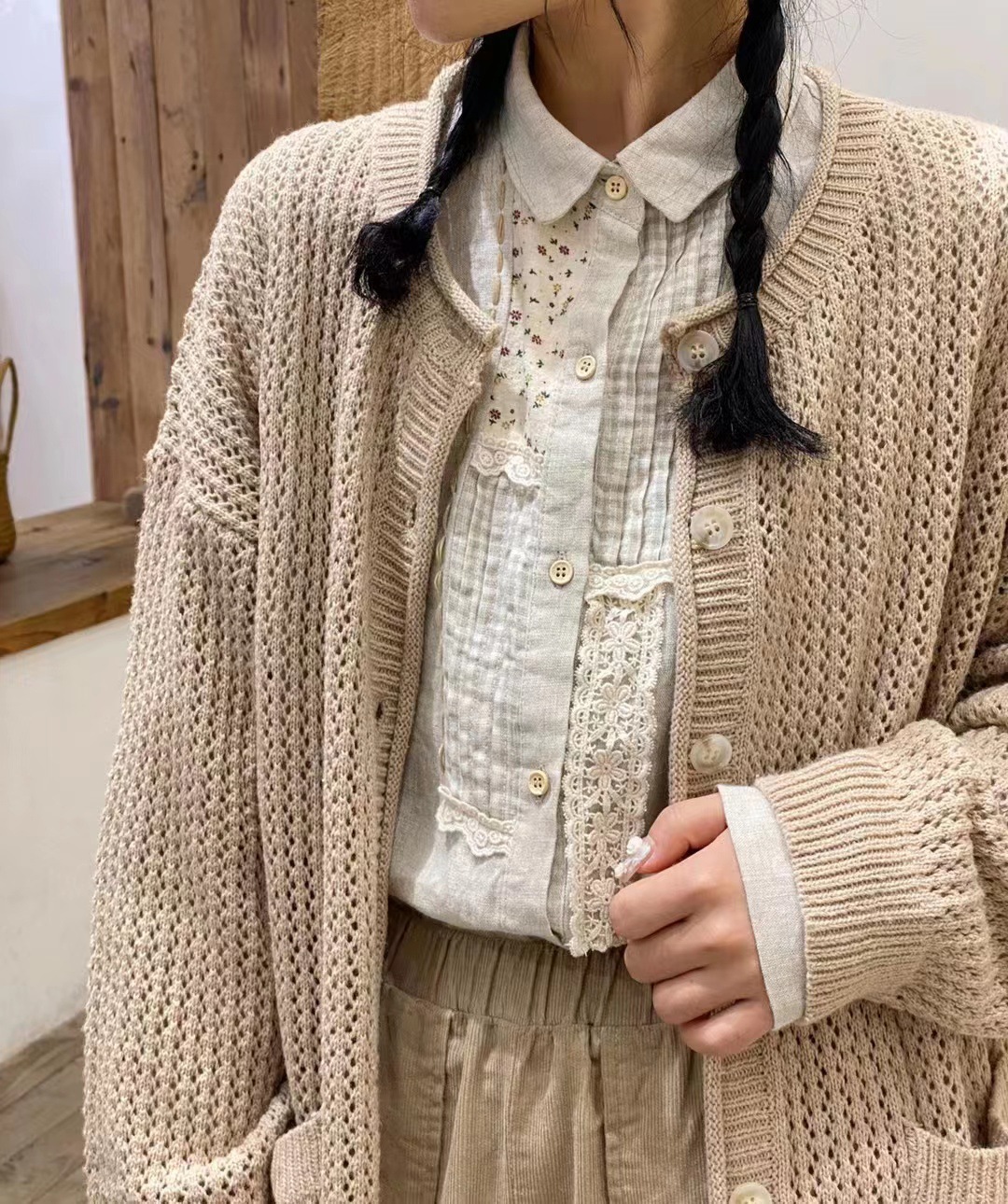 Chicfifth Sweater Women Winter Long Sleeve High Quality Autumn Vintage Top Knitted Cardigan