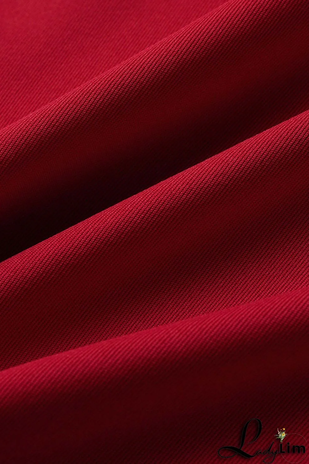 Red Sexy Solid Split Joint Buckle Turndown Collar Short Sleeve Two Pieces