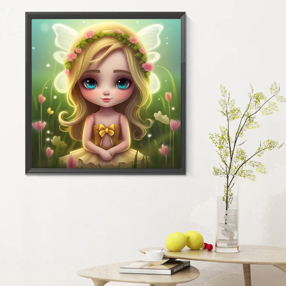 Diamond Painting - Full Round Drill - Elf Girl(Canvas|30*30cm)