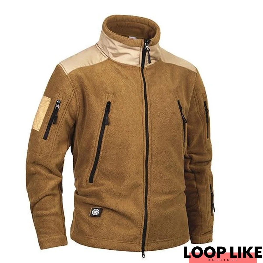 Men Brand Clothing Tactical Army Clothing Fleece Men's Jacket Windproof Warm Coat