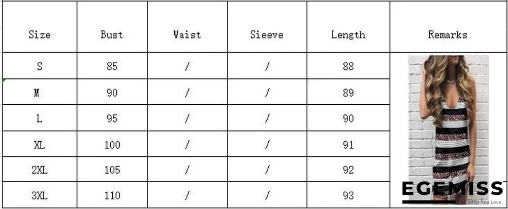 Women's Printed Leopard V-neck Sleeveless T-shirt Dress | EGEMISS