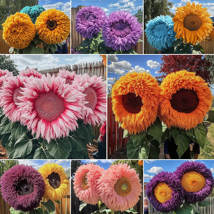 🌻🌻The flower is huge, up to 150cm high - Giant Teddy Bear Sunflower