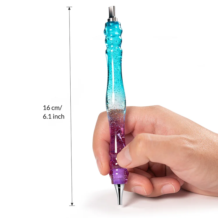 Diamond Painting Pen with Stainless Steel Tips, Cateared Resin Diamond Art  Drill Pen Kits(Dark Blue)