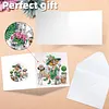 6Pcs Diamond Painting Charming Grandma Greeting Card Set with Envelopes for Birthdays Thanksgiving & Special Occasion