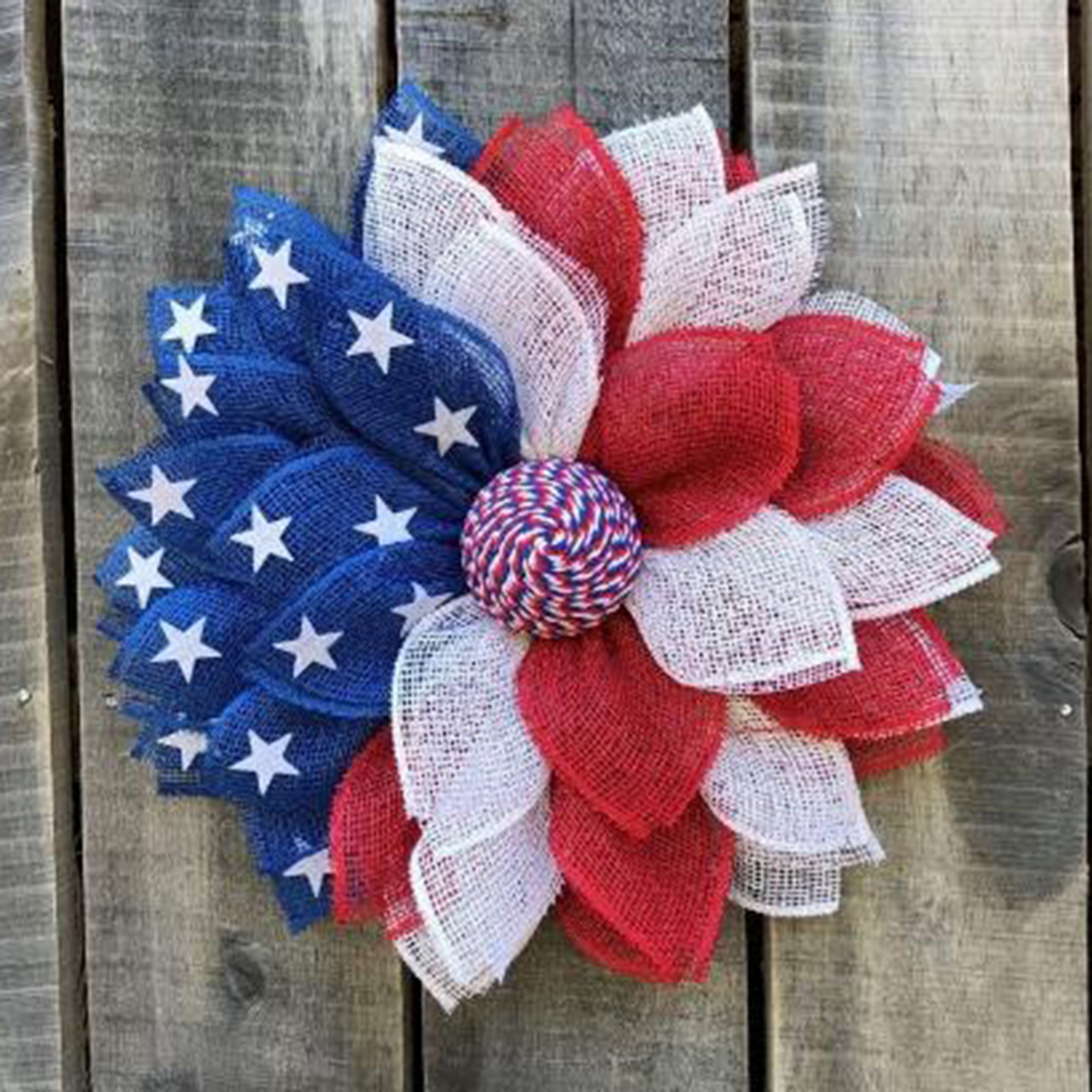 

Artificial Wreath, Easter American Memorial Patriotic Independence Garland, 501 Original