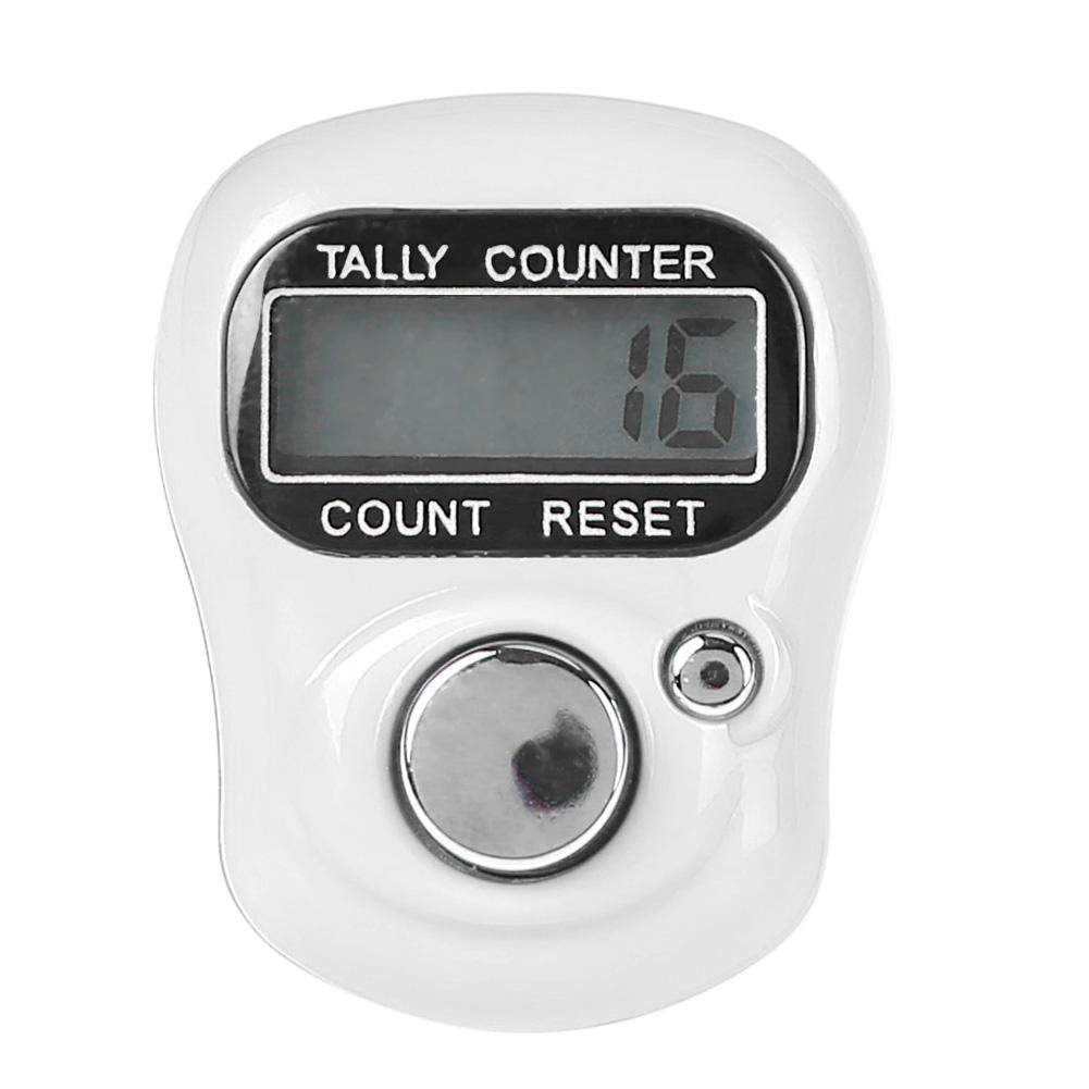 

Stitch Marker Row Finger Ring Counter Lcd Electronic Tally Counter, White, 501 Original