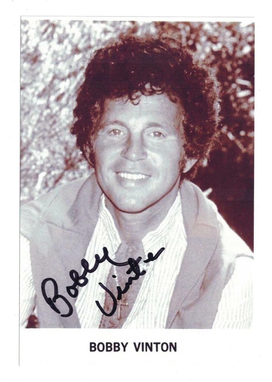 Bobby Vinton Signed Autographed 4 x 6 Photo Poster painting Singer Actor C