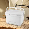 6L Insulated Portable Cooler with Handle Ice Bucket for Outdoor Picnic (White)