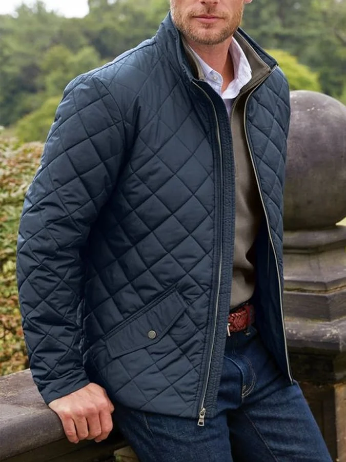 Men's Retro Pleated Cotton Casual Coat