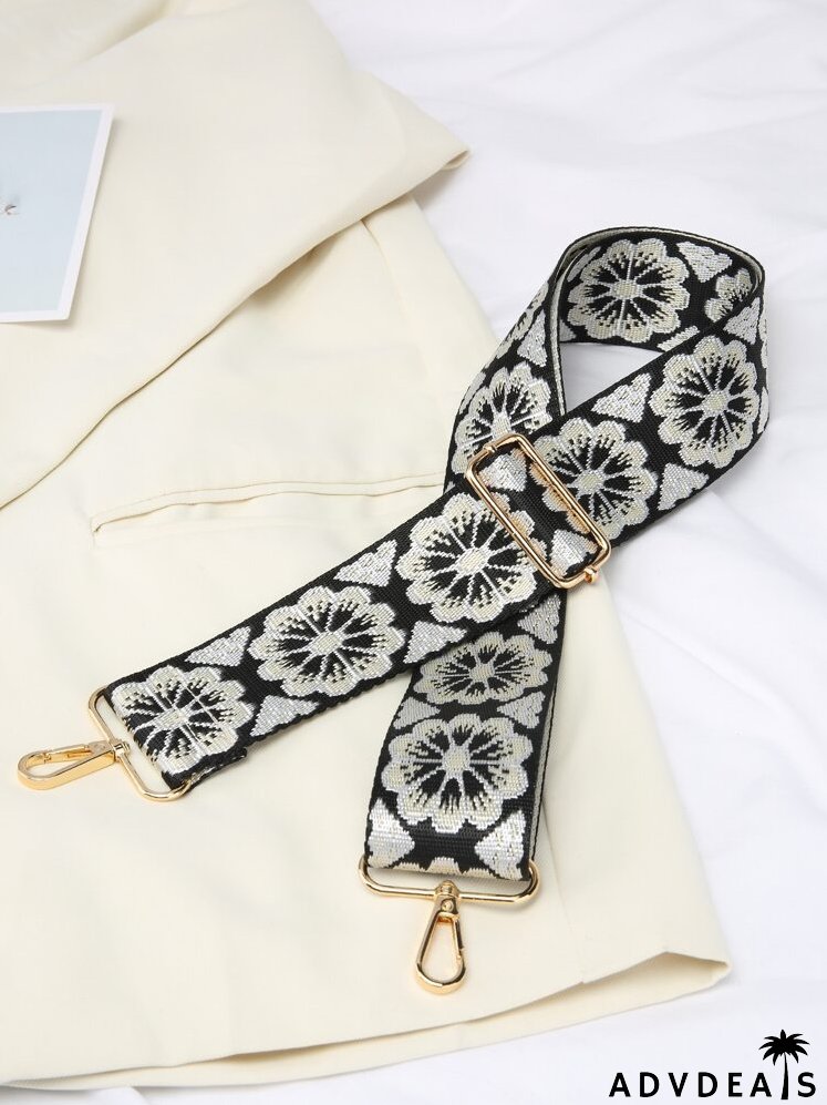 Floral Embroidery Bag Strap