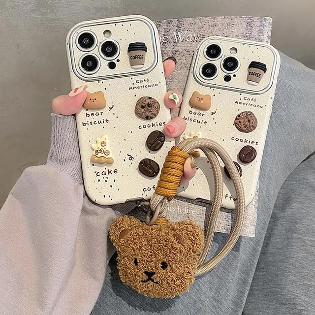 Bear Phone Case Coffee