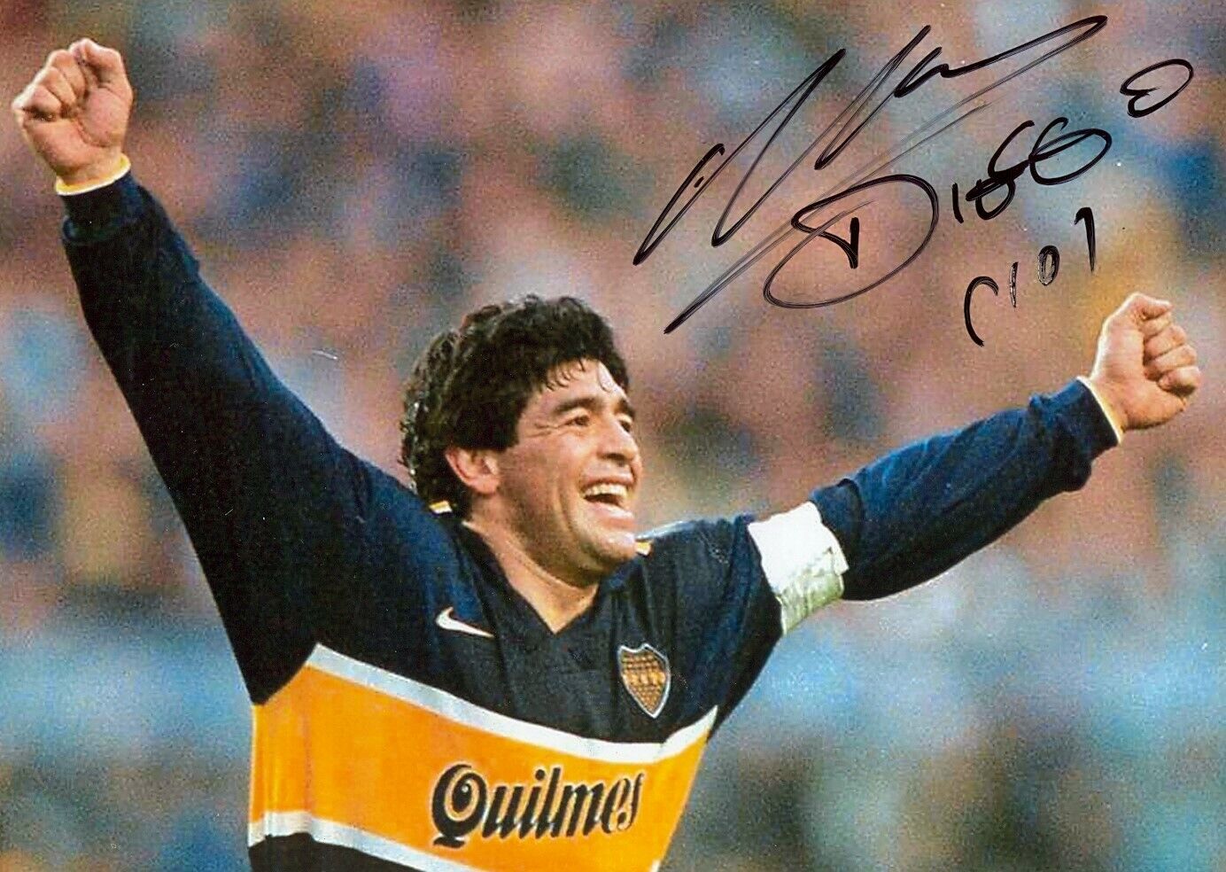 DIEGO MARADONA Signed Photo Poster paintinggraph - Napoli / Argentina - 10x7