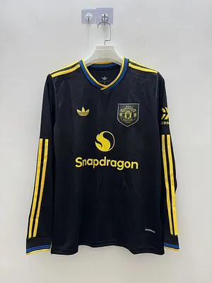 2025/2026 Long Sleeve Manchester United Third Away Football Shirt 1:1 Thai Quality