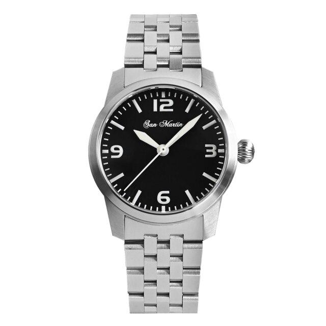 San Martin 38mm Pilot Military Watch SN022 San Martin Watch San Martin Watch