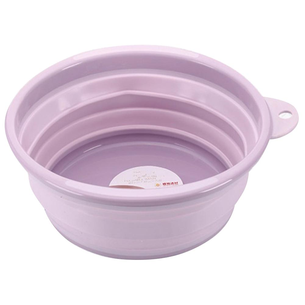 

Portable Foldable Bucket Outdoor Camping Vegetable Fruit Cleaning Basin, Pink, 501 Original