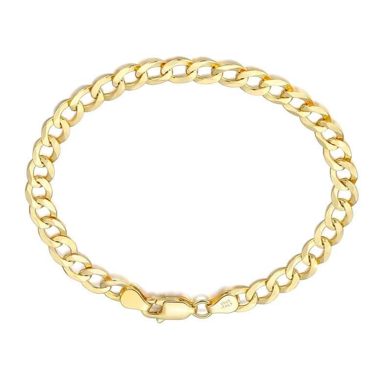 925 Sterling Silver Bangles Ear Studs Chain & Link Bracelets TRENDY