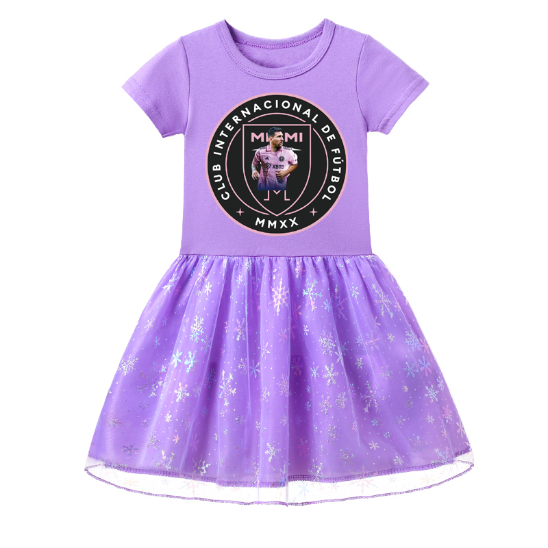 Mayoulove Messi Kids Dress - Boys  Girls Stylish Soccer Outfit, Perfect for Little Fans Great Gift for Sports Lovers-Mayoulove
