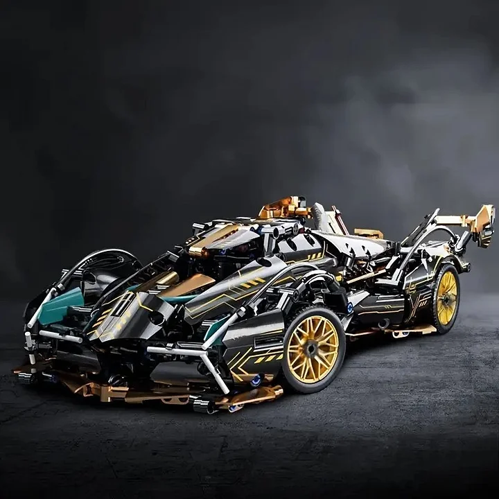 1,330-piece limited edition supercar model building block kit, ABS