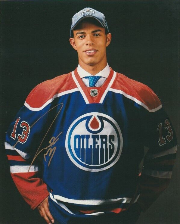 DARNELL NURSE SIGNED EDMONTON OILERS 2013 NHL DRAFT 8x10 Photo Poster painting! Autograph