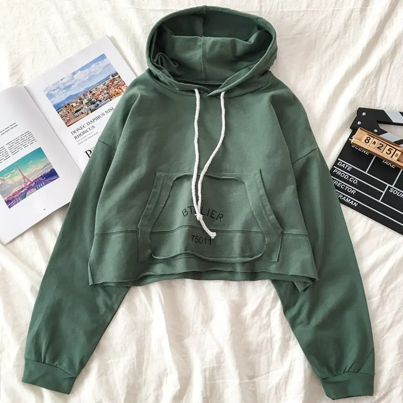 2021 Summer Fashion Korean Women's Tracksuit Girl's Sweet Solid Hoodie Height With High Waist Denim Shorts 2 Piece Set Women