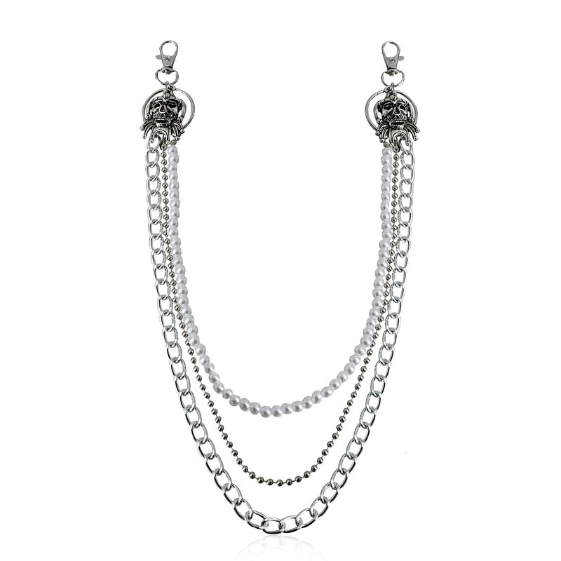 Minimalist Solid Color Metal Women’s Chain Belts