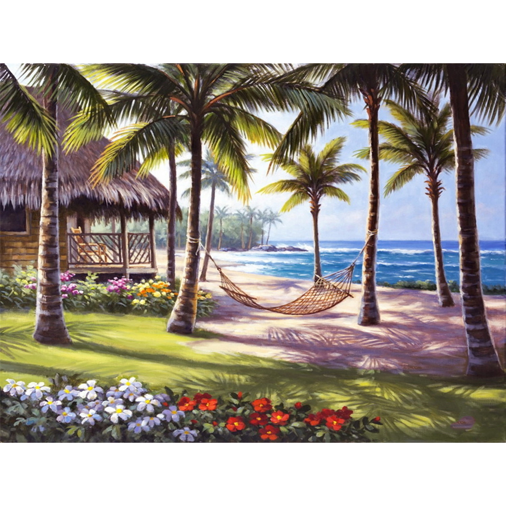 Картина мозаика алмазная море