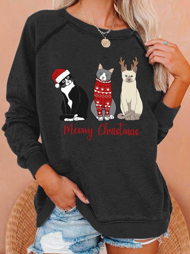 Meowy Christmas Women's Sweatshirts