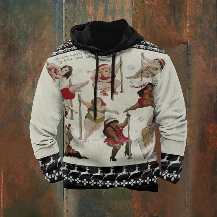 Comstylish Fun Miss Christmas Print  Hoodie