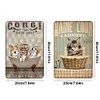 2PCS Corgi Bath Soap Wash Your Corgi - Vintage Metal Signs Set - 20*30cm/30*40cm