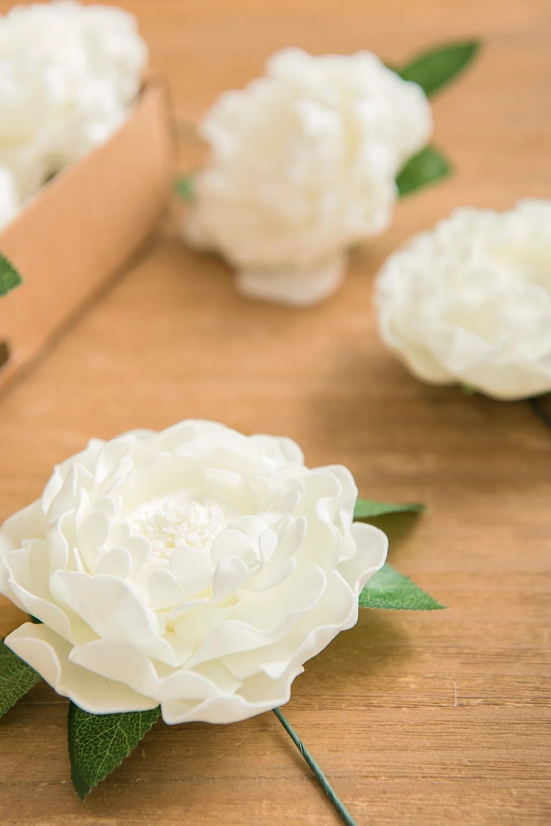 4" Foam Blooming Peony with Stem - 8 Colors