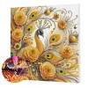 Framed Diamond Painting - Special Shaped - Peacock (25x25cm)
